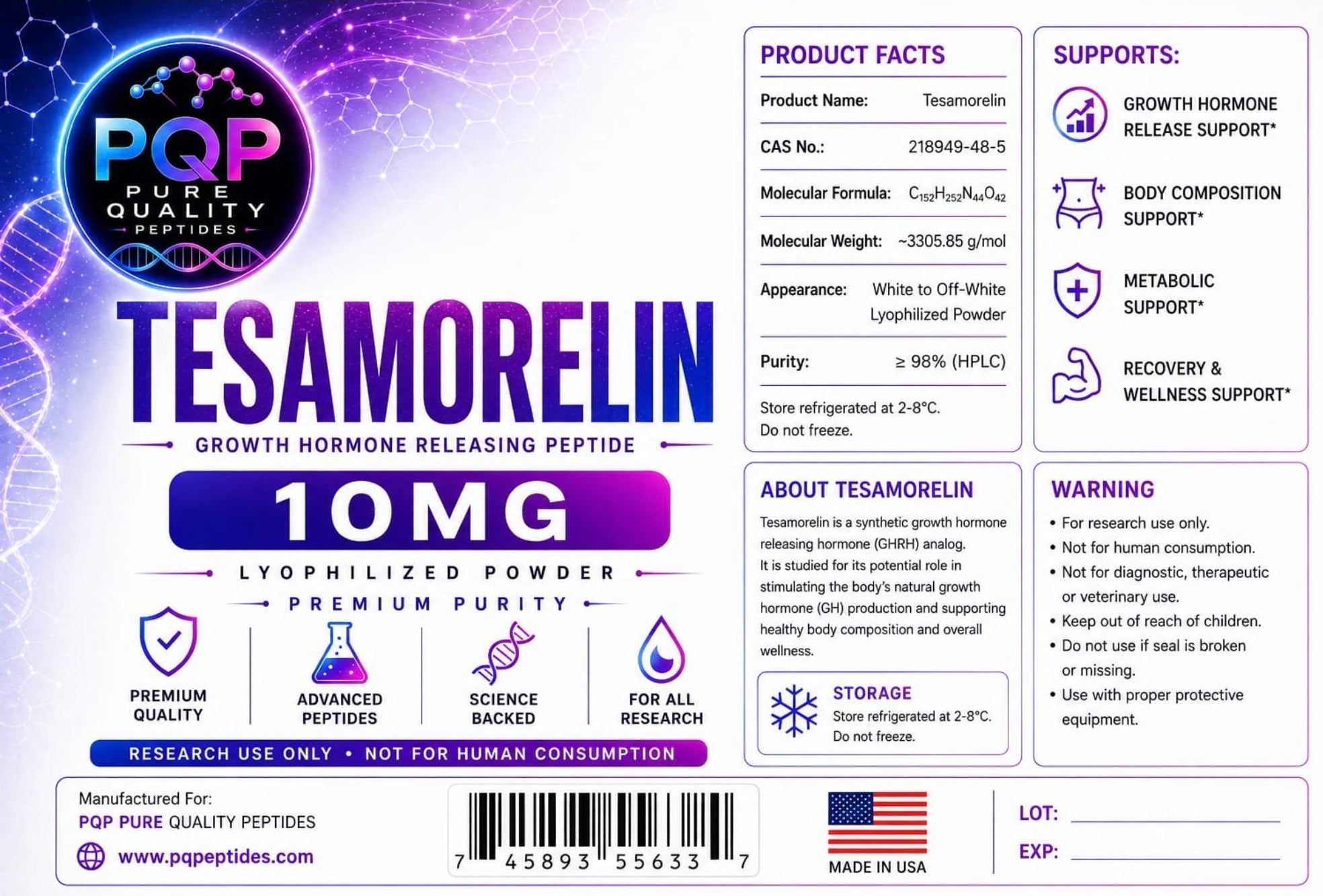 Tesamorelin